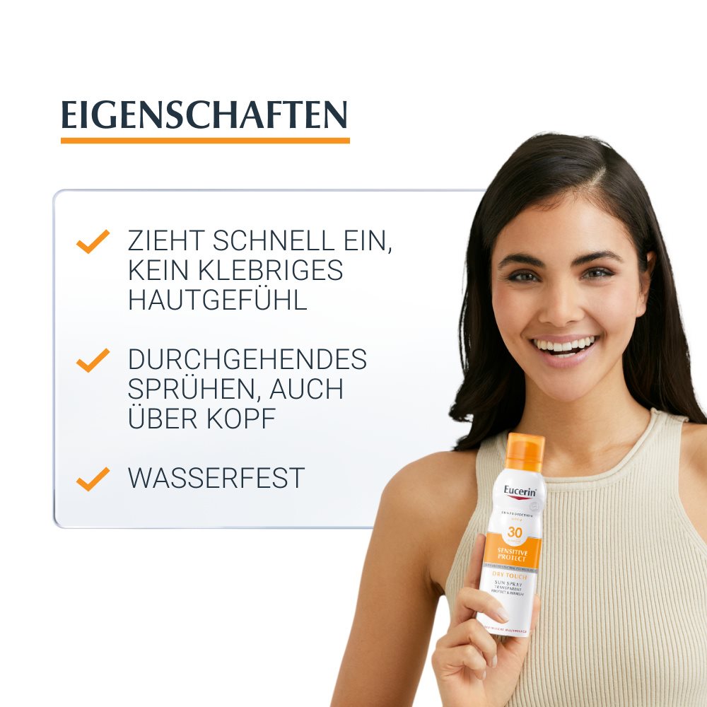 Sonnenspray Dry Touch Sensitive Protect LSF 30 | Eucerin