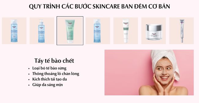 Bước 3: Tẩy tế bào chết da mặt