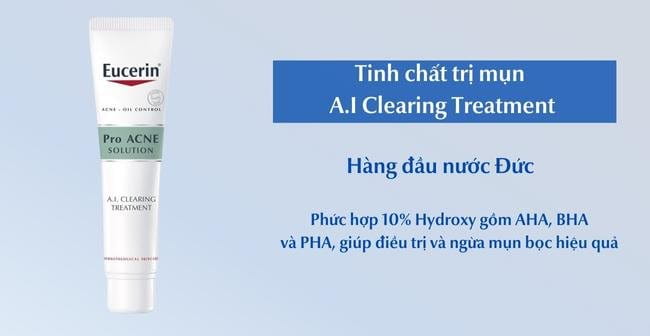 Tinh chất trị mụn A.I Clearing Treatment có khả năng loại bỏ mụn bọc hiệu quả