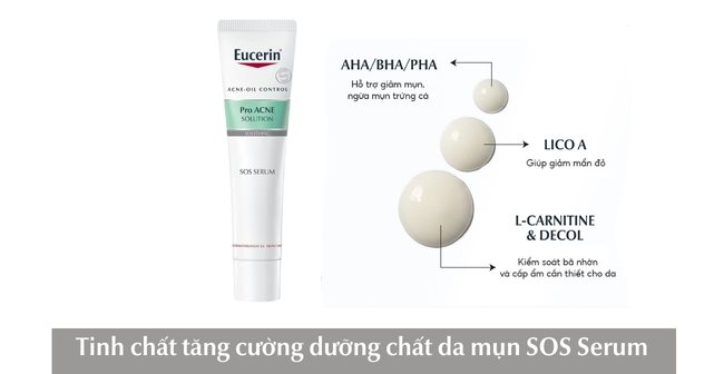 Tinh chất tăng cường miễn dịch cho da mụn Eucerin ProAcne SOS Serum