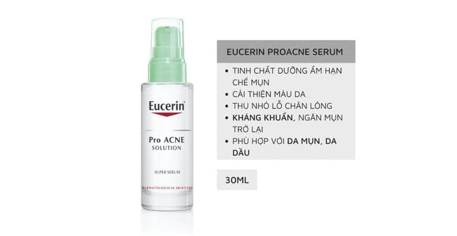 Serum trị mụn mờ thâm Eucerin ProAcne Super Serum