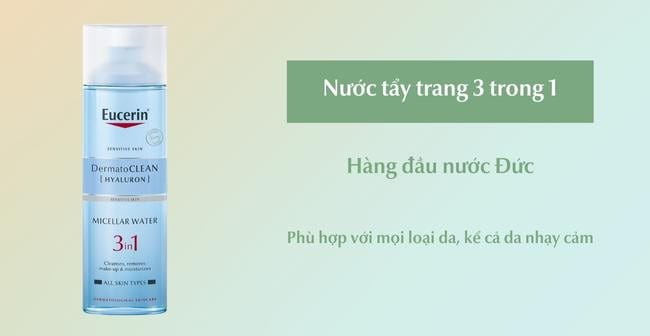 Skincare cho da nhạy cảm với nước tẩy trang 3 trong 1 từ Eucerin