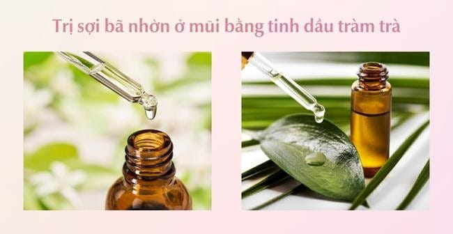 Cách trị sợi bã nhờn bằng tinh dầu tràm trà